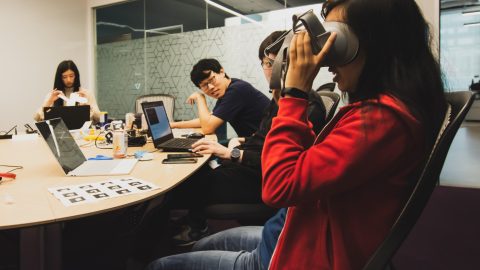 people using VR