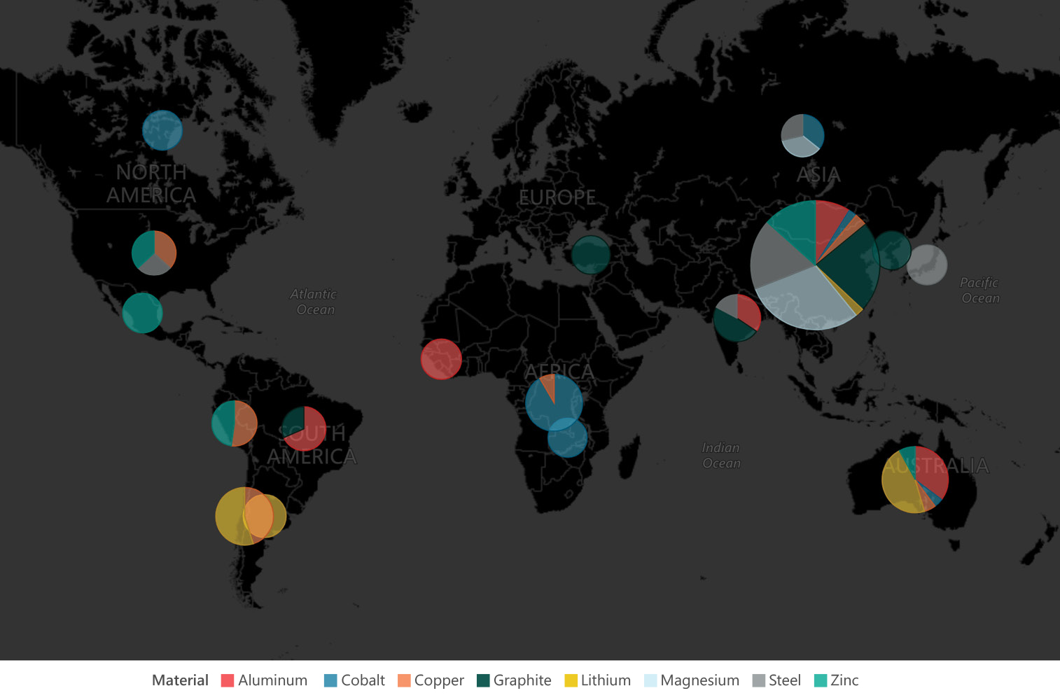 Raw materials map