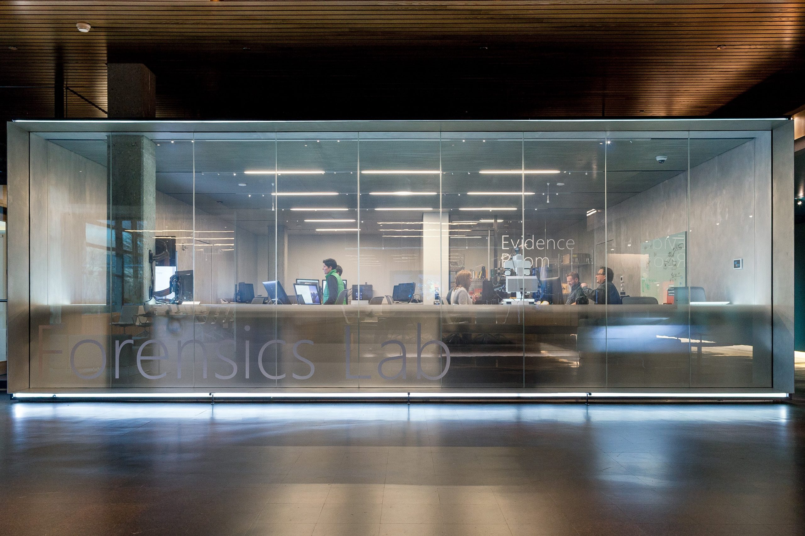 Exterior shot of Microsoft Forensics Lab