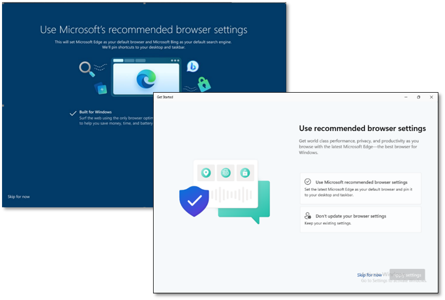 browser recommendations